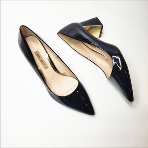 Zara Black Patent Lether heels